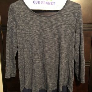 Women’s blue sweater size of
